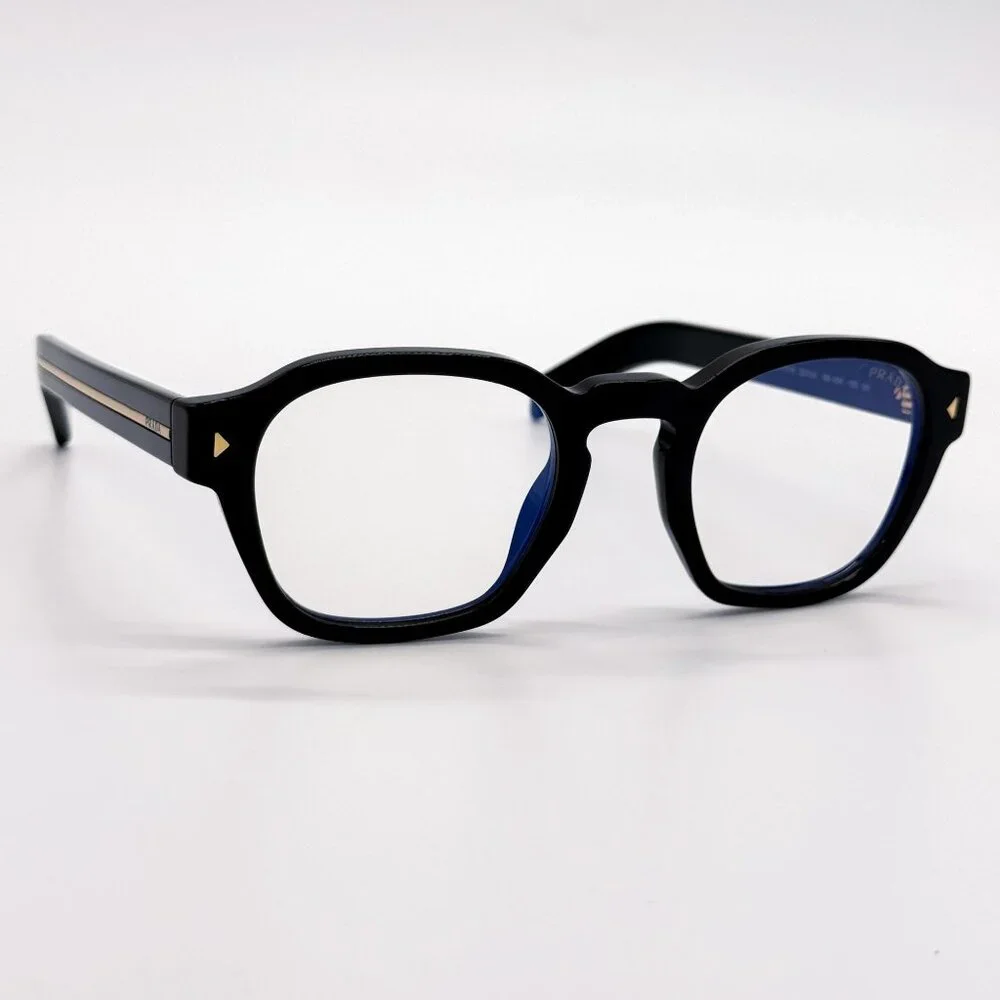 NEW PRADA PRA16S 16K60K EYEGLASSES BLACK PRADA PR A16S 16K60K